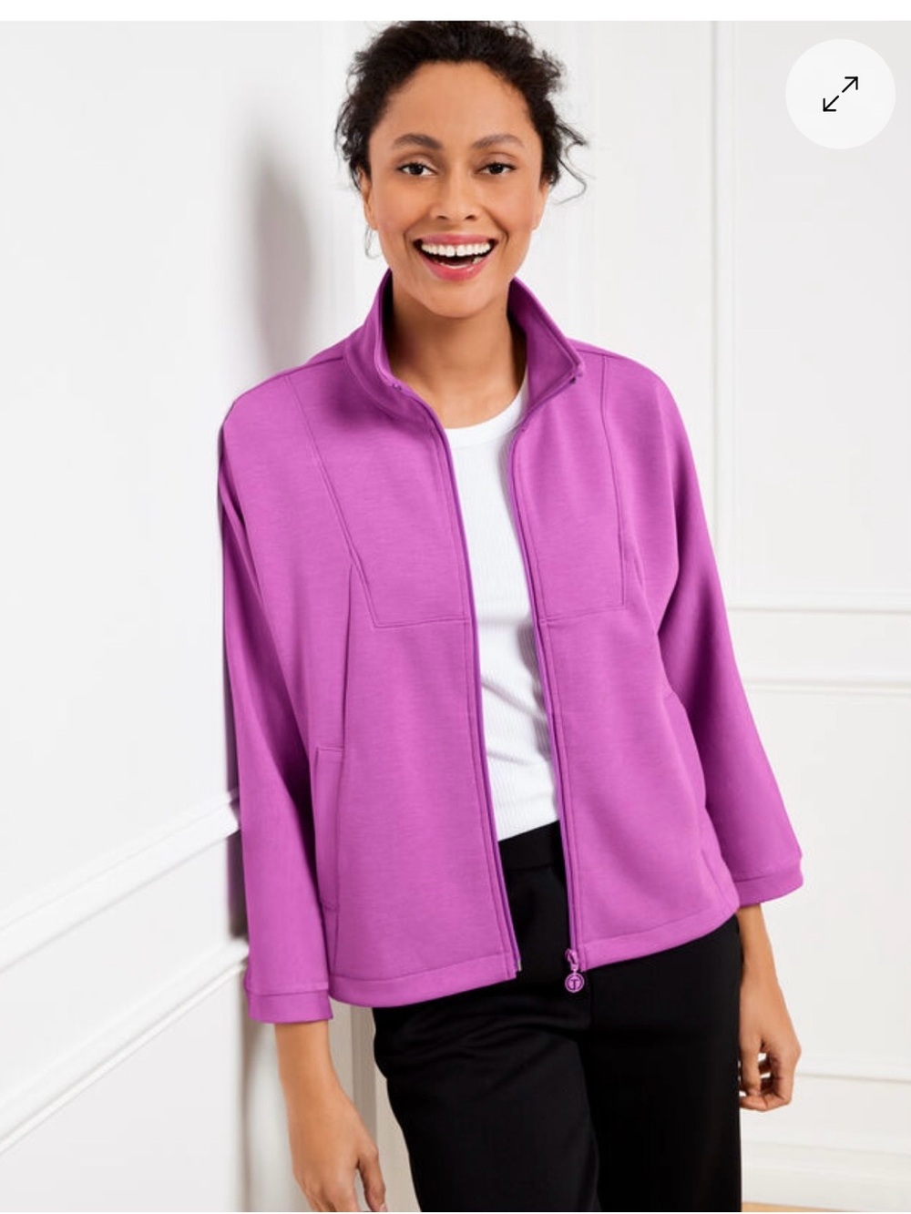 T by Talbots AirKnit Stretch Dolman
Sleeve Jacket - Size L